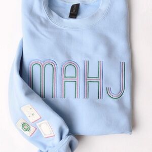 Light Blue Graphic Sweatshirt
